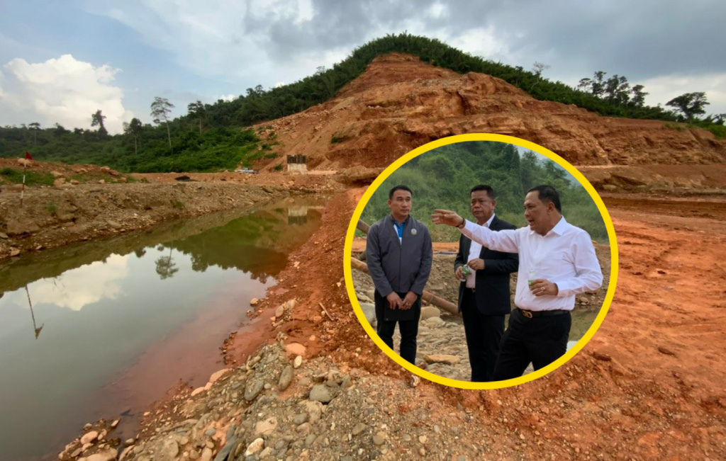 รองอธิบดี ชป. ตรวจงานก่อสร้างอ่างเก็บน้ำป่าละอูฯ ย้ำยึดตามหลักวิศวกรรม