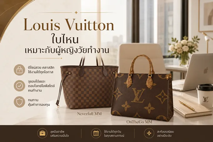 กระเป๋า Louis Vuitton ใบไหนเหมาะกับผู้หญิงวัยทำงาน? รวมรุ่นยอดนิยมที่ใช้งานได้ทุกวัน