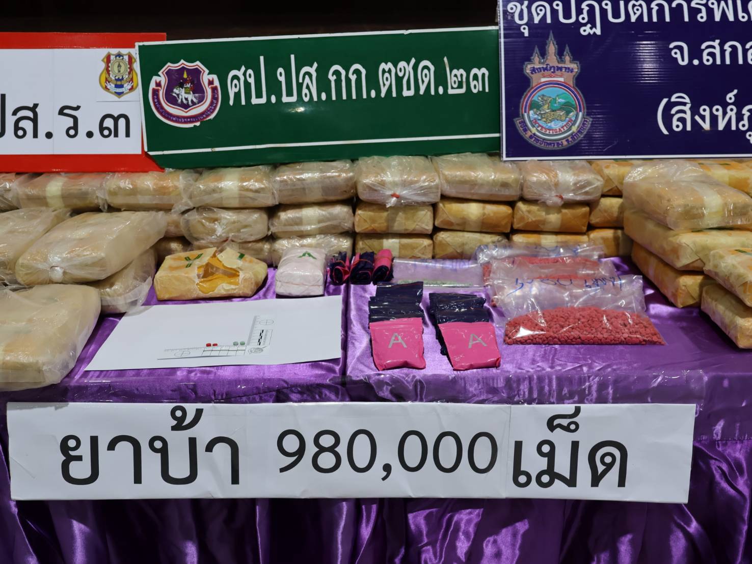 สกลนคร จับยาบ้า 1 ล้านเม็ด ตะลึงครึ่งปีอีสานตอนบนยึดยาบ้า 123 ล้านเม็ด ไอซ์ 6 พัน กก.