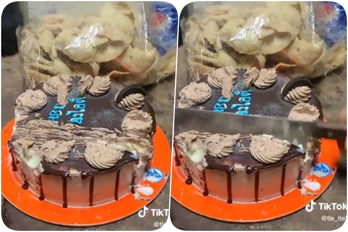มีดฟันยังไม่ขาด! อวสานเค้กไอศกรีม แข็งจนคนท้อ 