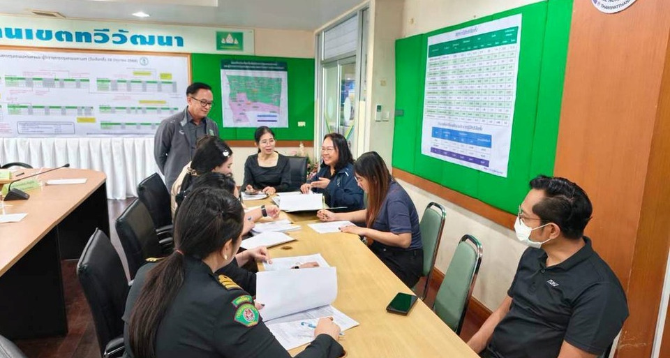 ต้อนรับคณะกรรมการส่งเสริมการดำเนินงานตามเกณฑ์การประเมินสำนักงานสีเขียว กรุงเทพมหานคร