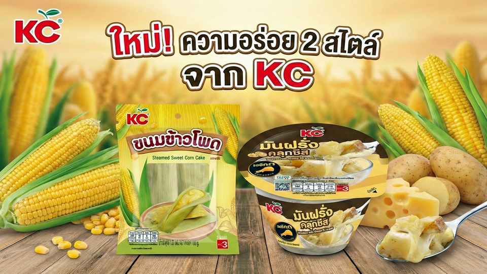 SUN เปิดตัว 2 สินค้าใหม่ “มันฝรั่งคลุกชีส–ขนมข้าวโพด” รุกตลาด RTE ดันรายได้โต