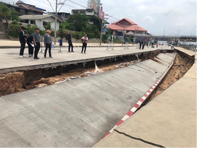 กรมโยธาฯ เร่งแก้ปัญหาการทรุดตัว เขื่อนป้องกันตลิ่งริมแม่น้ำมูล จ.อุบลราชธานี