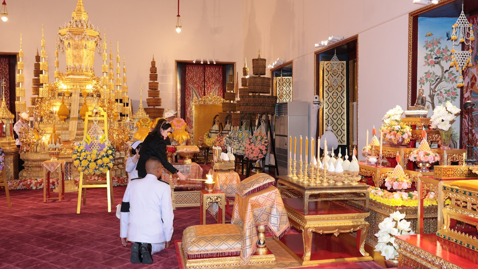 "กรมพระศรีสวางควัฒนฯ" ทรงบำเพ็ญพระราชกุศลพระพิธีธรรมสวดพระอภิธรรมพระศพ "เจ้าฟ้าพัชรกิติยาภาฯ"