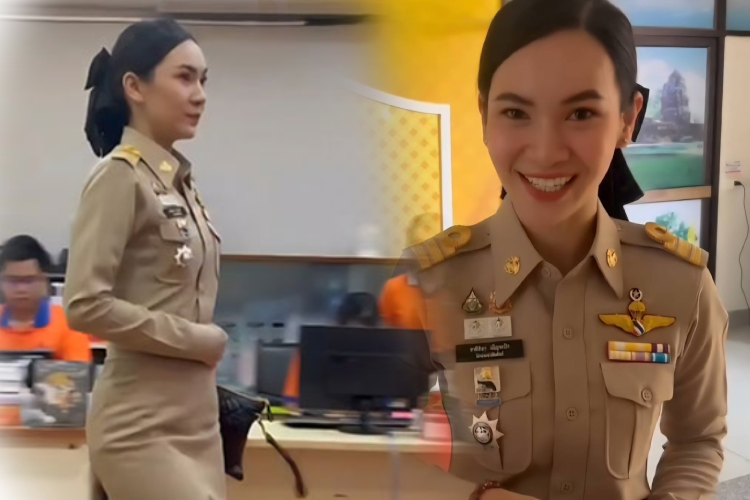 “ผู้กองแคท” โผล่รายงานตัวผู้ว่าฯ ศรีสะเกษ นั่งเก้าอี้ปลัดอำเภอเมือง