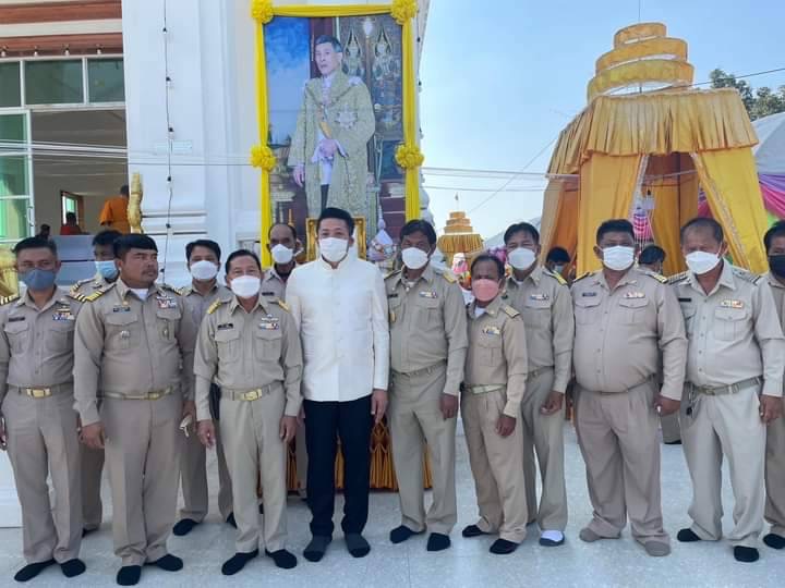 นายก อบจ.พิษณุโลก เปิดงานผูกพัทธสีมา ตัดริบบิ้น และร่วมปิดทองลูกนิมิตเป็นปฐมฤกษ์  อุโบสถวัดหล่ม