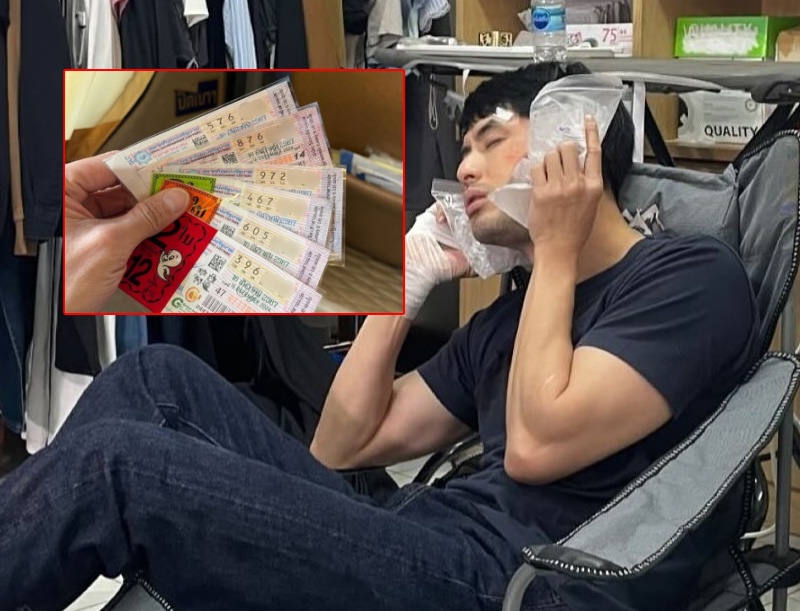 โค้งสุดท้าย! "บอย ปกรณ์" อวดลอตเตอรี่ ลั่น "เช้าถูกต่อย บ่ายถูกหวย"