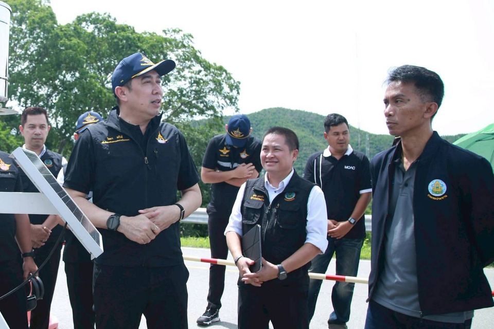 โครงการส่งน้ำและบำรุงรักษาปราณบุรี สำนักงานชลประทานที่ 14 ต้อนรับอธิบดีกรมฝนหลวงและการบินเกษตร ลงพื้นที่