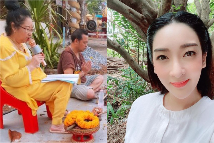 "เฟี้ยวฟ้าว" เผยภาพรอยคล้าย ปู่พญานาคราช เสด็จมาเป็นบุญตา