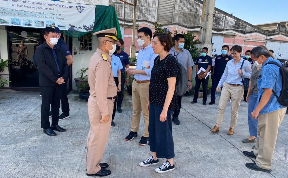 ผู้แทนสหภาพยุโรป ตรวจเยี่ยมการปฏิบัติงาน ศูนย์ Pi-Po ศรชล.ภาค 1