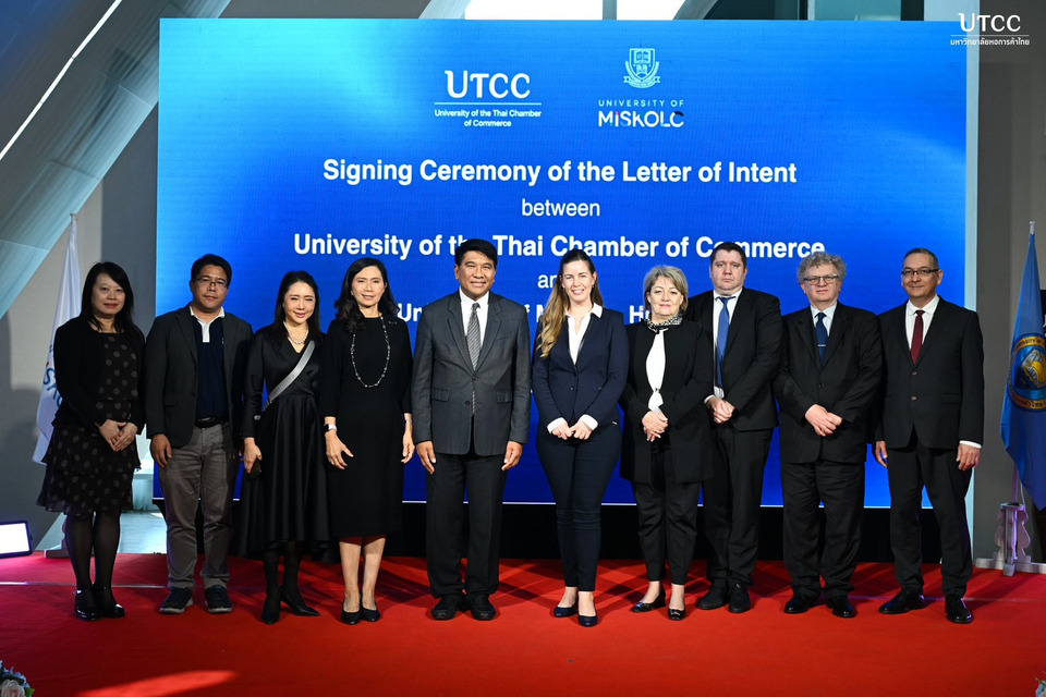 พิธีลงนาม Letter of Intent ระหว่าง ม.หอการค้าไทย และ University of Miskolc ประเทศฮังการี ขยายความร่วมมือทางการศึกษาระดับนานาชาติ      