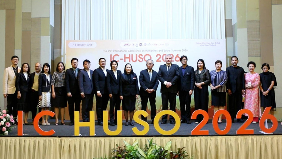 มข.จัดประชุมวิชาการนานาชาติ IC-HUSO 2026 โชว์ผลงานวิจัย 148 เรื่อง จากนักวิชาการ 9 ประเทศ