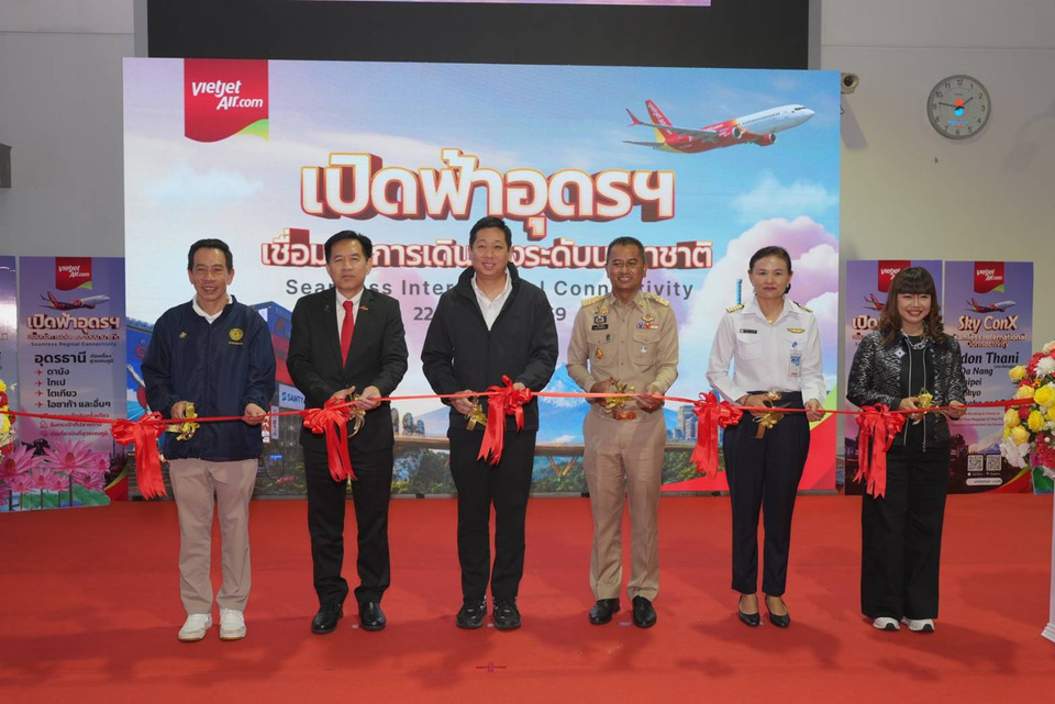 คมนาคม - เวียตเจ็ทไทยแลนด์ ดันสนามบินอุดรฯ สู่ฮับการบินอีสาน เชื่อมต่อเส้นทางนานาชาติผ่าน “Sky ConX”