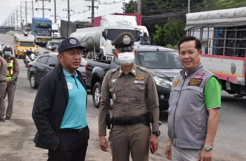 แขวงทางหลวงฉะเชิงเทรา เปิดใช้สะพานข้ามแยกบางพระ ลดปัญหาการจราจร