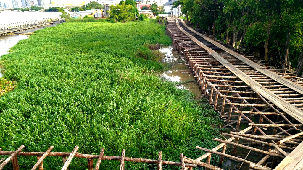 คลายกังวล!! ทำนบดินชั่วคราวริมเจ้าพระยา ป้องกันน้ำหลากได้