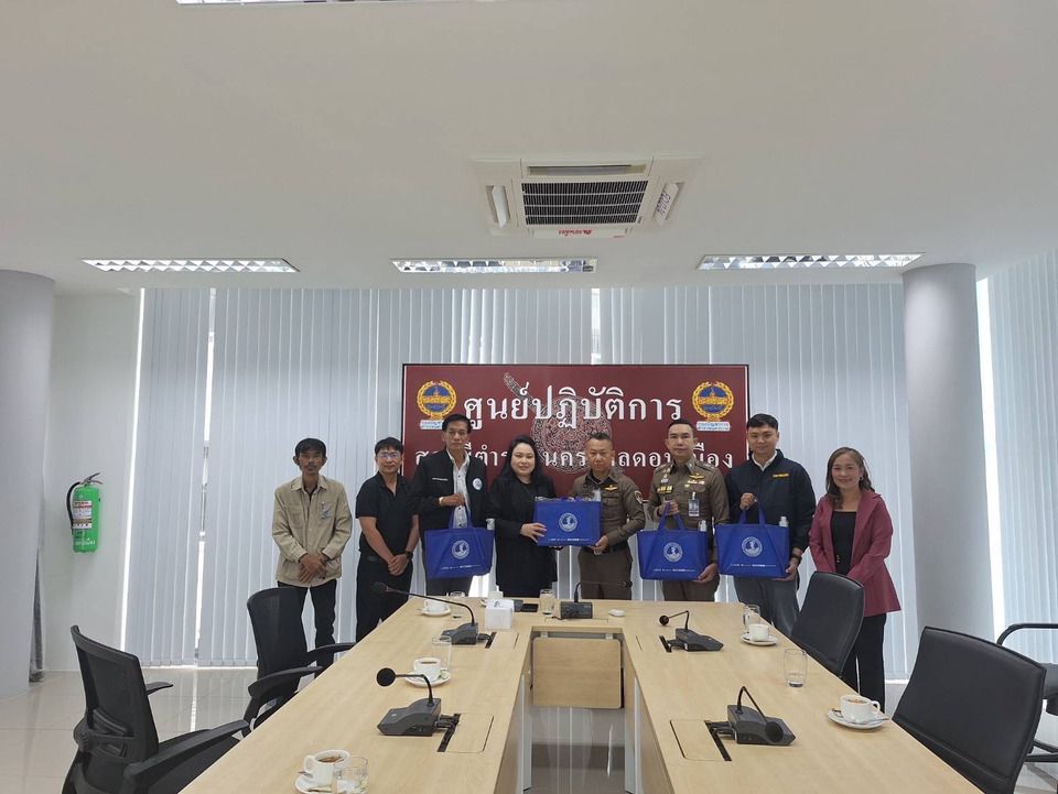 การประปาสาขาประชาชื่น เข้าพบผู้กำกับ สน.ดอนเมือง