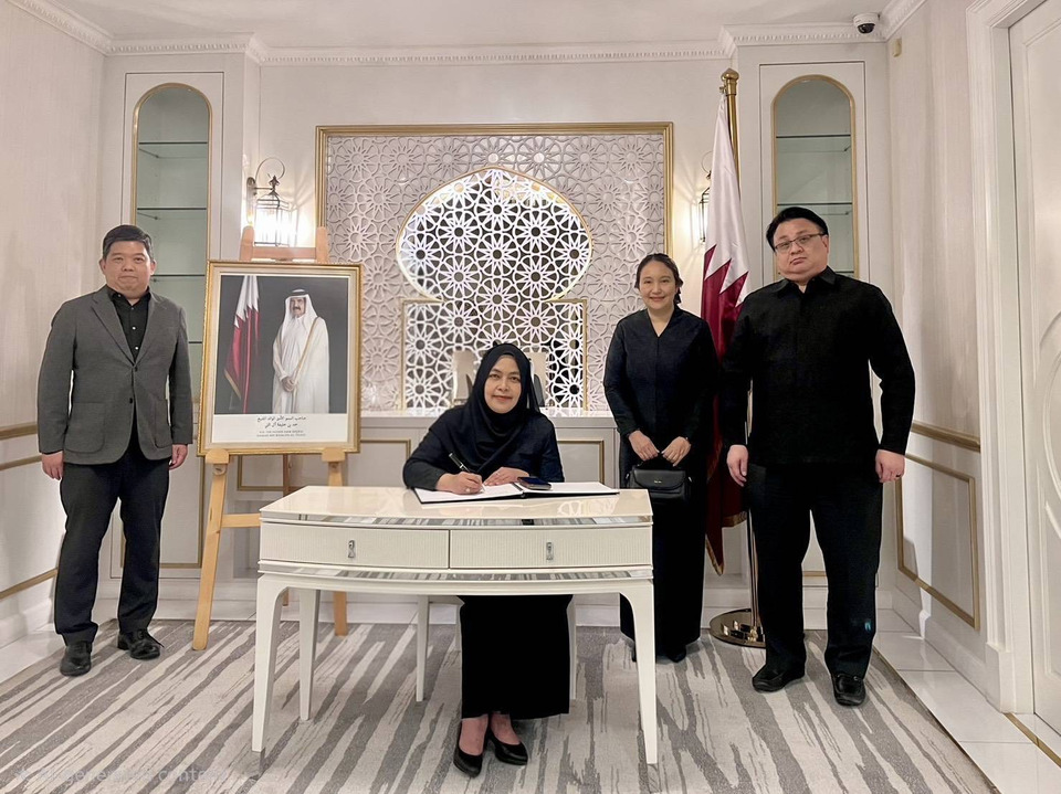 ไอแบงก์ นำคณะผู้บริหารลงนามถวายอาลัย ชีค ฮาหมัด บิน คอลิฟะห์ อัล ธานี พระบิดาแห่งเจ้าผู้ครองรัฐกาตาร์