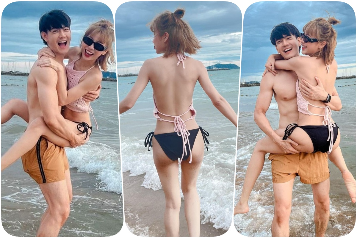 "แอปเปิ้ล - ฟลุค" โชว์ภาพแซ่บริมทะเลพัทยา พร้อมแคปชั่นเด็ด