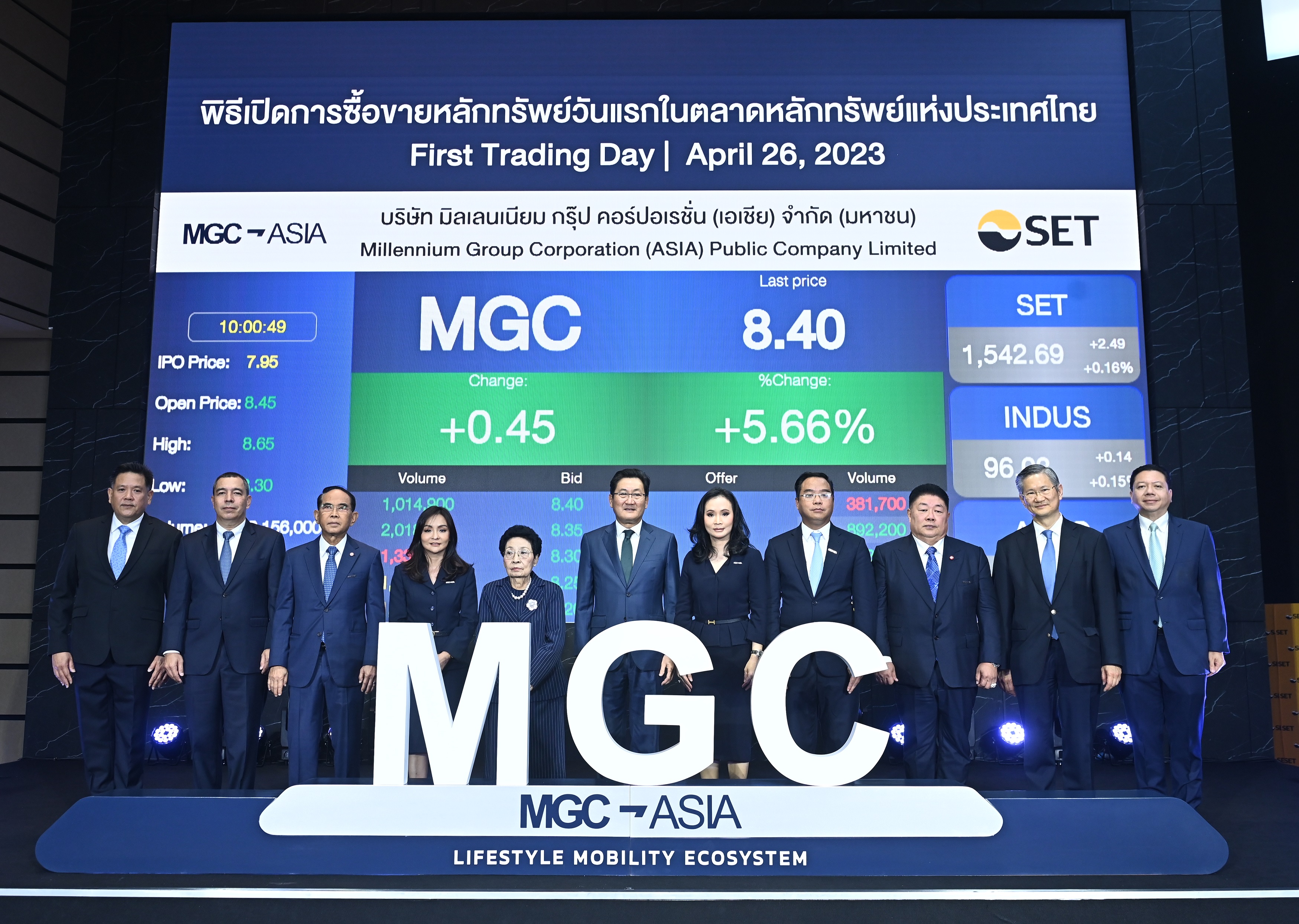 MGC เริ่มซื้อขายในตลาดหลักทรัพย์ฯ วันแรก