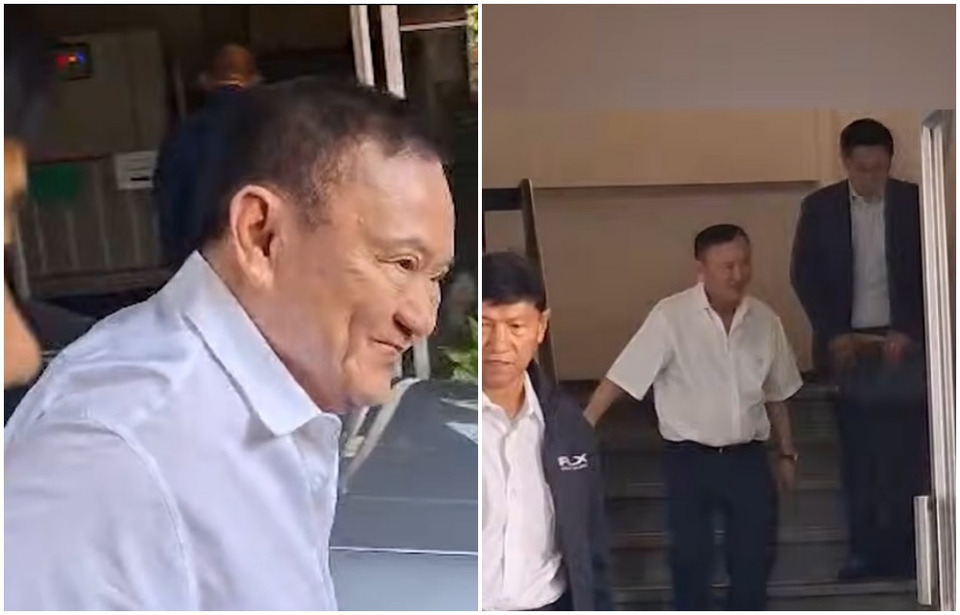"ทักษิณ" หน้าตาสดใส รายงานตัวคุมประพฤติครั้งแรก บอกไม่มีอะไร "ตามประสาคนแก่"