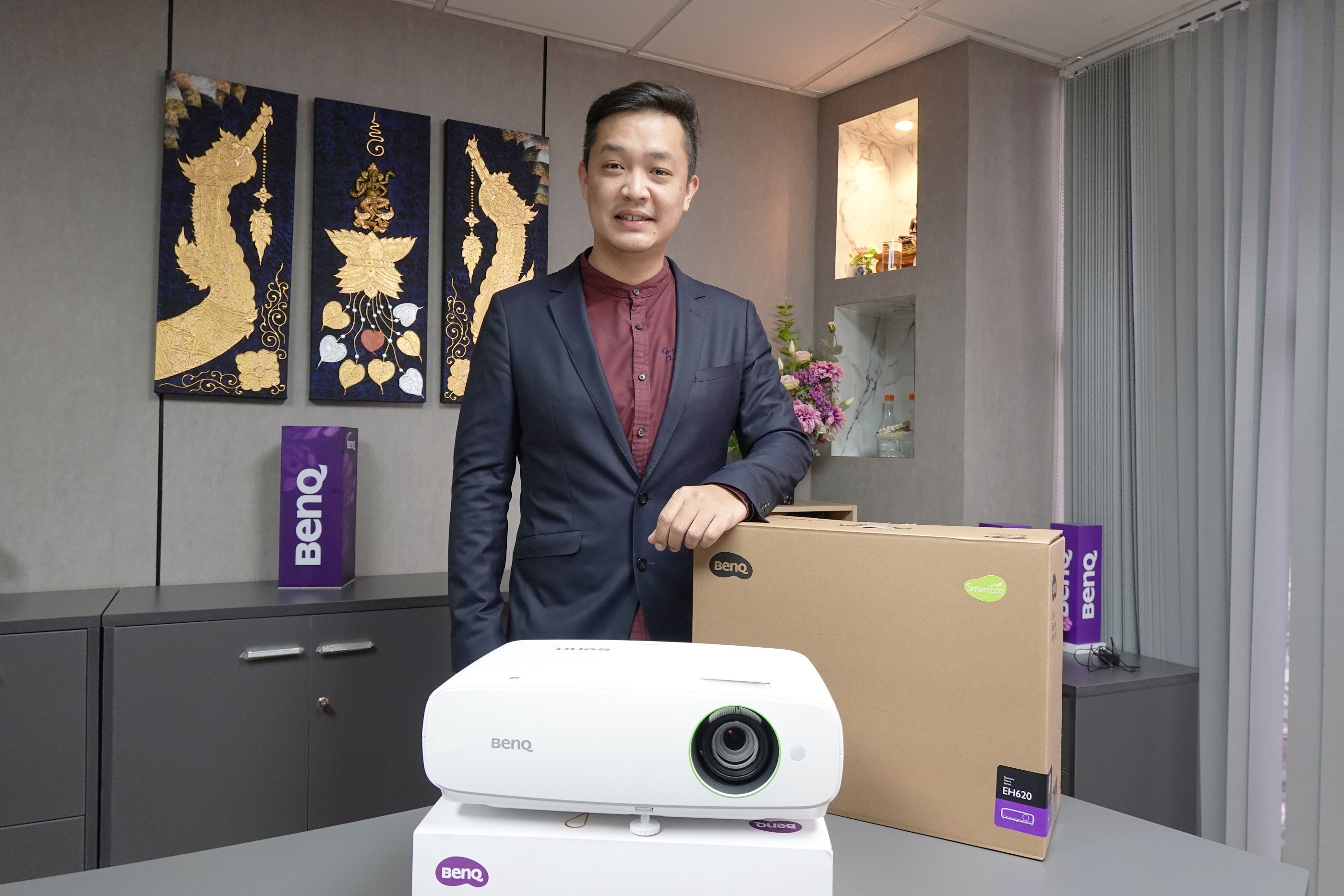 “BenQ” เปิดตัวสมาร์ทโปรเจคเตอร์ EH620 รุ่นแรกของโลกที่ใช้ระบบปฏิบัติการ Windows,ซีพียู Intel® เจาะกลุ่มลูกค้าองค์กร