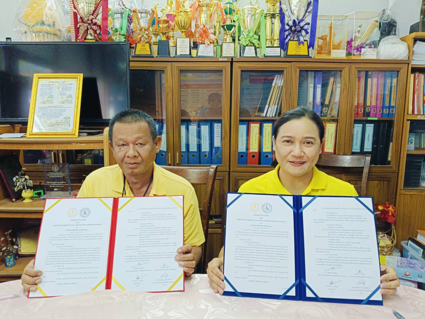 สมาคมดำรงเพื่อคนพิการระยองร่วมลงนาม MOU กับศูนย์ส่งเสริมการเรียนรู้แกลงยกระดับคุณภาพชีวิตคนพิการ