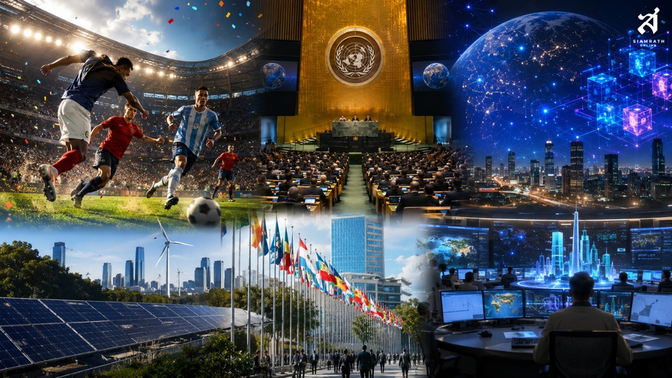 สัปดาห์หน้าโลกหยุดหมุน! ลุ้นโค้งสุดท้าย "ฟุตบอลโลก 2026" รอบตัดเชือก จับตาเวที UN ถกอนาคตโลกคู่ขนานนวัตกรรมบล็อกเชน