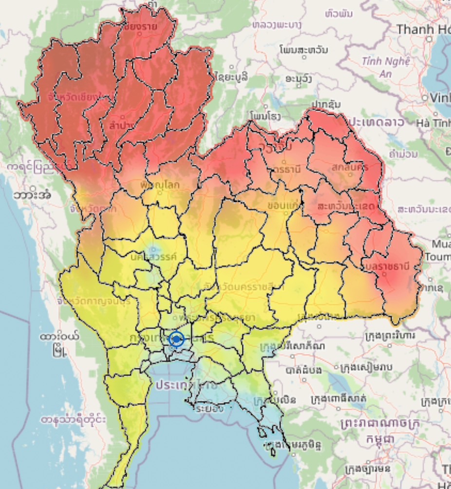 23 จังหวัด เหนือ-อีสานยังอ่วม พบค่าฝุ่น PM2.5 มีผลต่อระบบทางเดินหายใจ ส่วน กทม. อากาศดีถึงดีมากทุกเขต