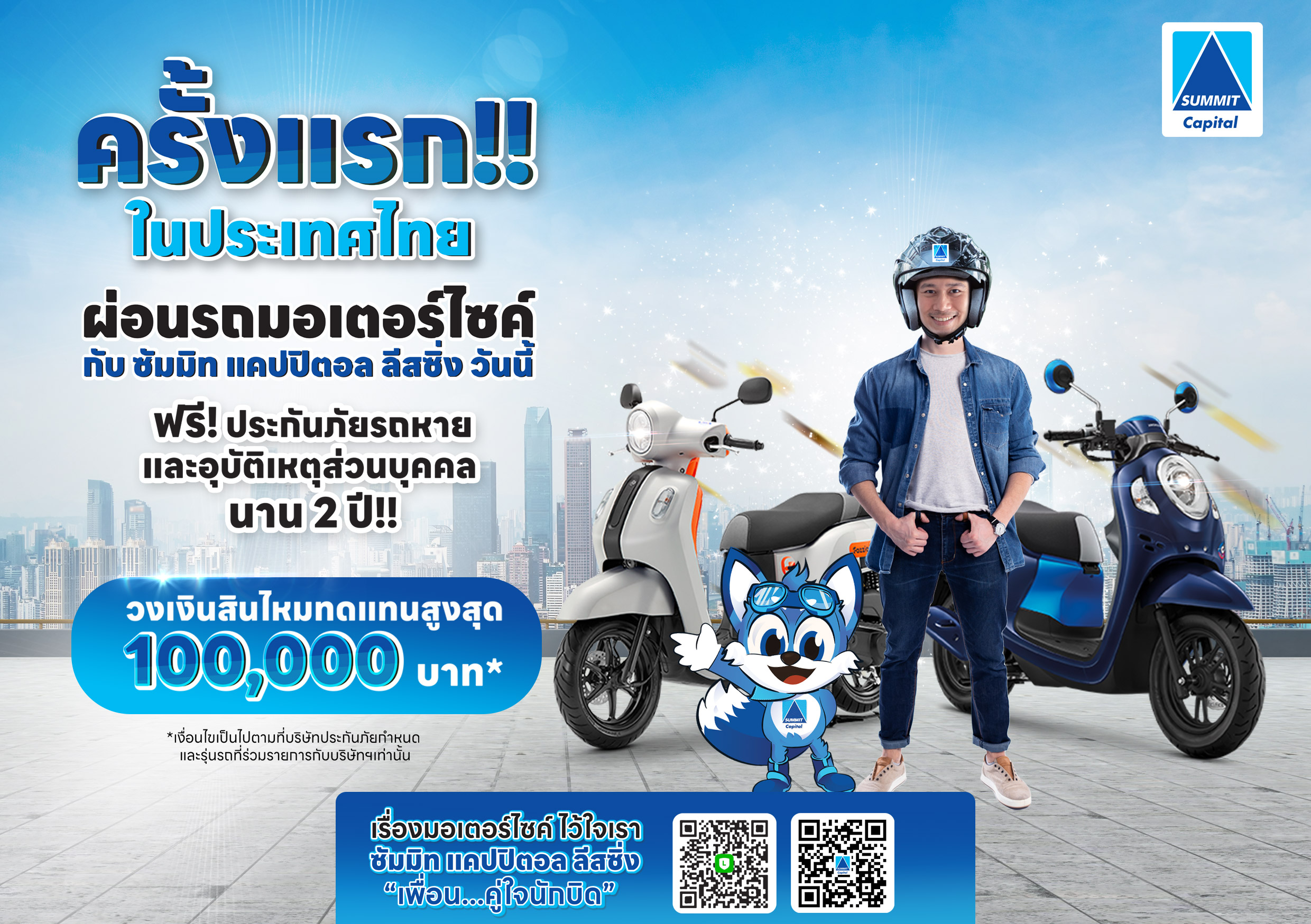 ซัมมิท แคปปิตอล ลีสซิ่ง รุกตลาดจัดโปรโมชั่นส่งท้ายปี ดอกเบี้ย 0.99% รับมอเตอร์เอ็กซ์โป 