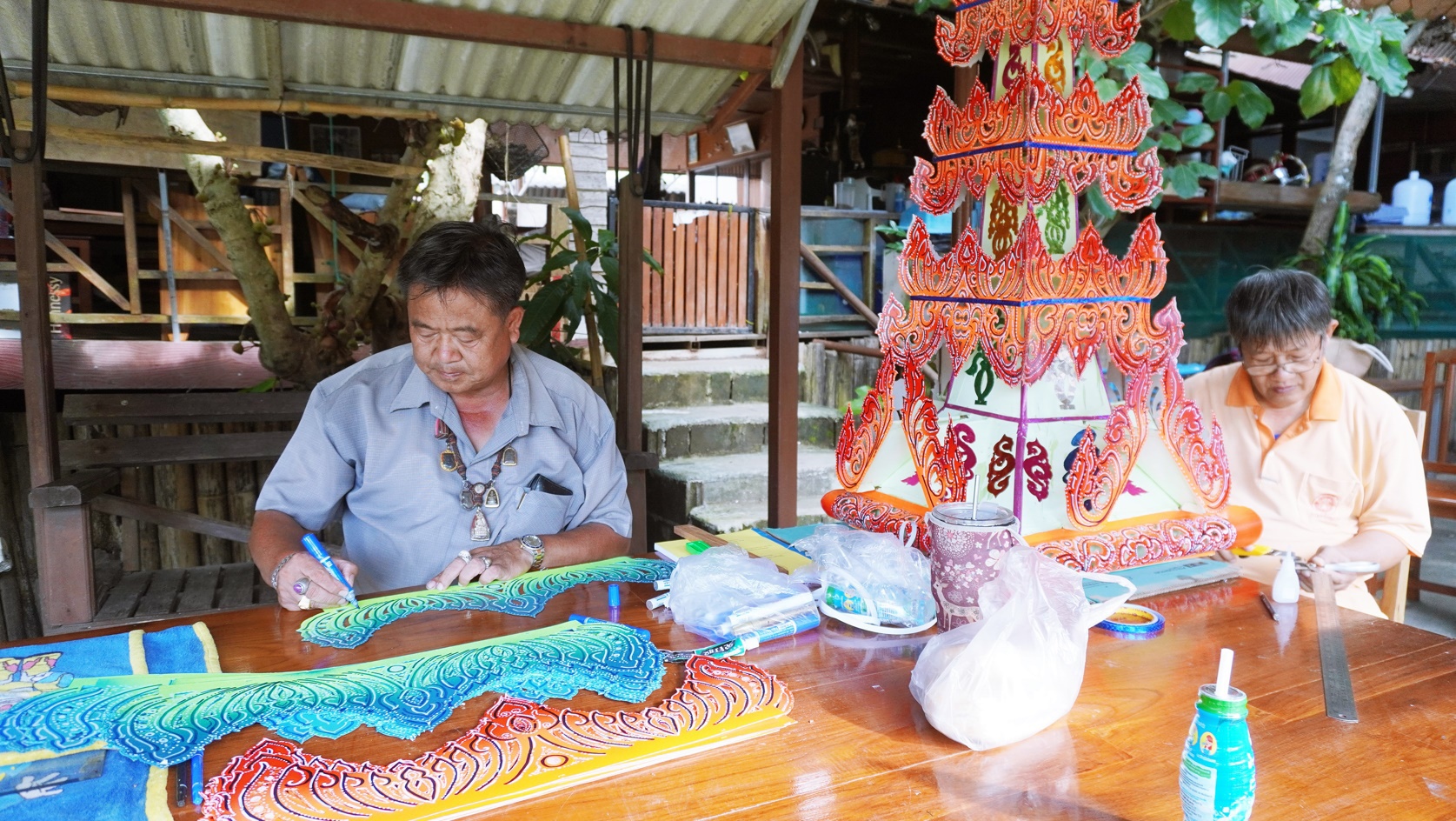 ชุมชนไทใหญ่ทาวน์บ้านผาบ่องสืบสานการทำจองพาราอนุรักษ์ประเพณีอันดีงาม 
