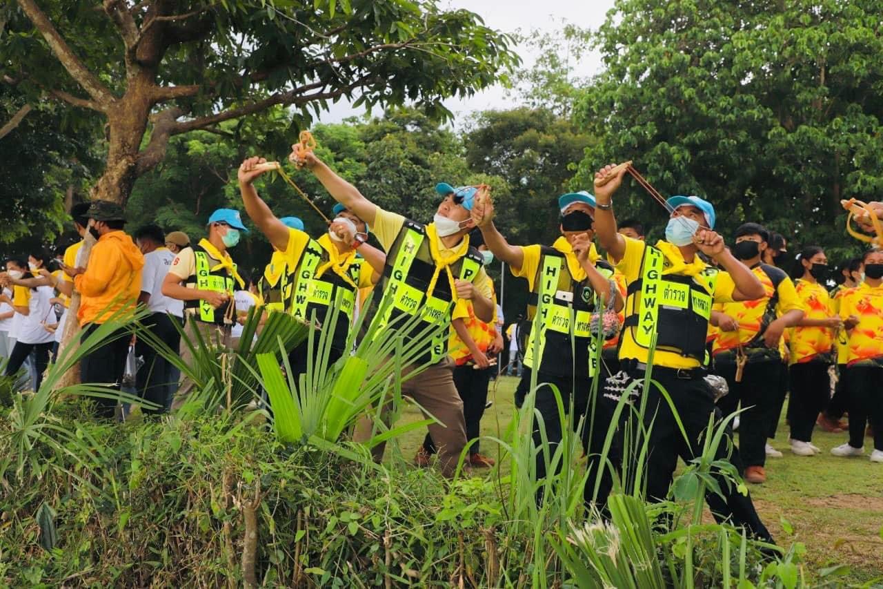 ยิ่งใหญ่เทศกาลปลูกป่าลอยฟ้า 2024 ยิงหนังสติ๊กโลก เพิ่มพื้นที่สีเขียวลดโลกร้อน