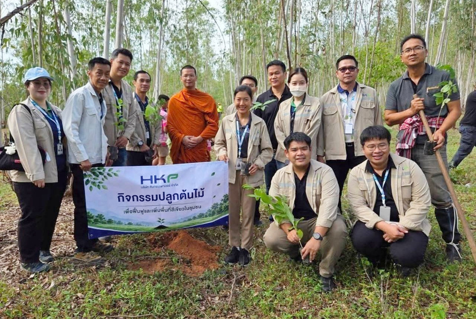 โรงไฟฟ้าหินกองจับมือชุมชน ปลูกต้นไม้ 3,000 ต้น ฟื้นป่าชุมชนบ้านหนองกระทุ่ม