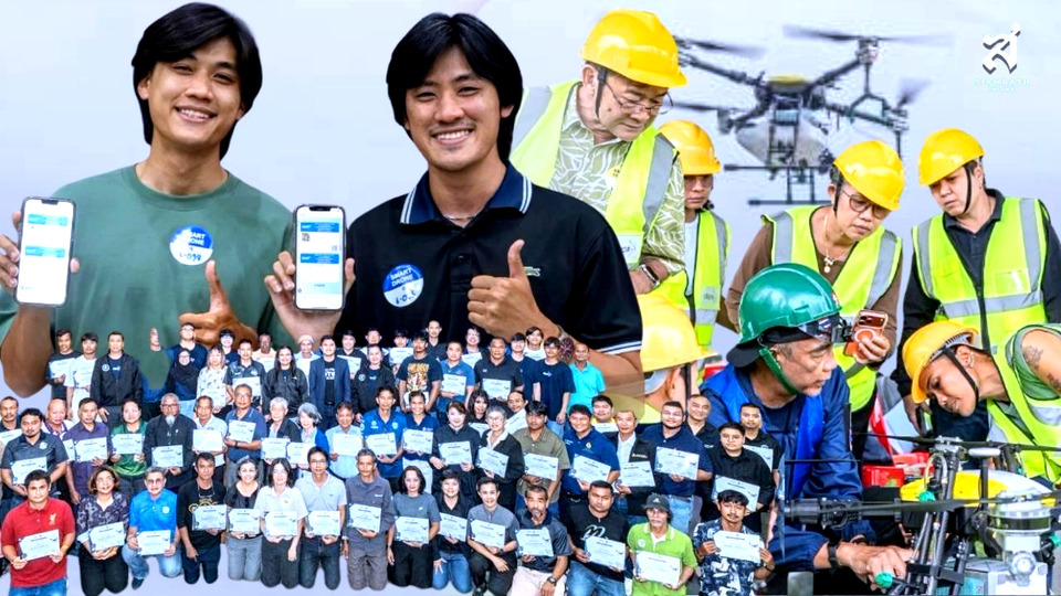 depa ลุยปักหมุดชุมพร ปั้น 'นักบินโดรนเกษตร' ยกระดับพืชเศรษฐกิจด้วยดิจิทัล