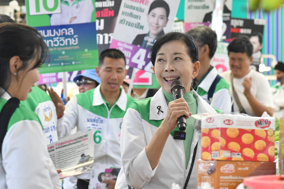 ตลาดยิ่งเจริญแตก! “ปวีณา” ช่วยผู้สมัคร สส.กล้าธรรม สุดคึกคัก ชูผลักดันผู้พิการมีคุณภาพชีวิตดีขึ้น
