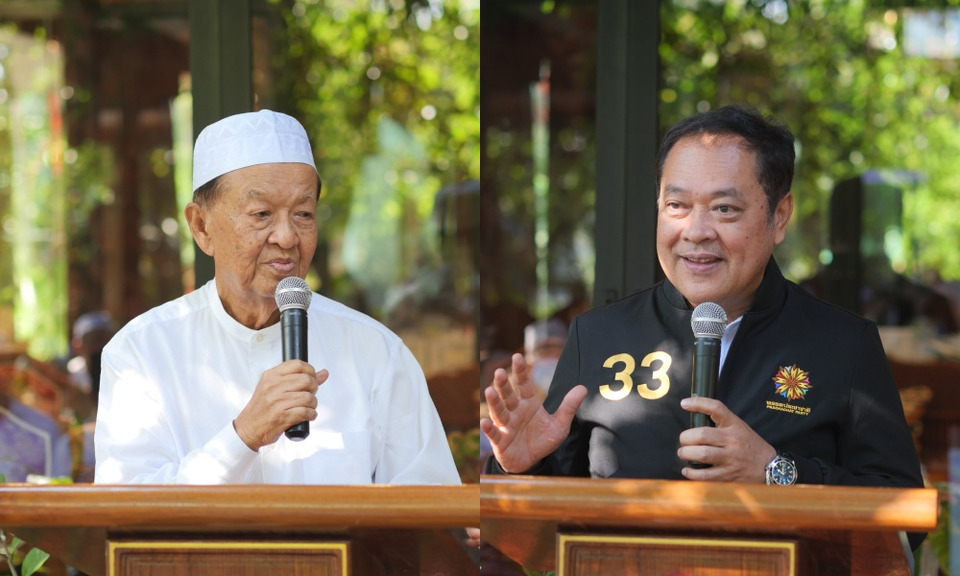 "วันนอร์-ทวี" ย้ำพรรคประชาชาติ การเมืองสีขาวไม่พึ่งทุนเทา ชวนคนไทยใช้สิทธิเลือกตั้ง 8 ก.พ.