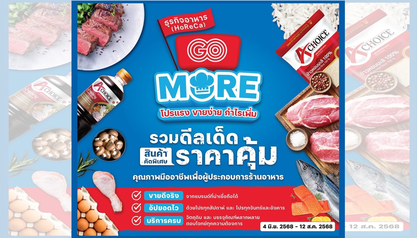 โก โฮลเซลล์ ชวนร้านอาหารติดอาวุธฝ่าวิกฤตเศรษฐกิจผันผวน กับกิจกรรม “HoReCa GO More”