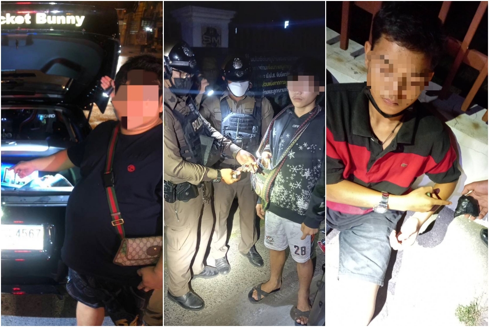 สน.สายไหม โชว์จับผู้ต้องหาพกอาวุธปืน-วัตถุระเบิด คืนเดียว 3 ราย