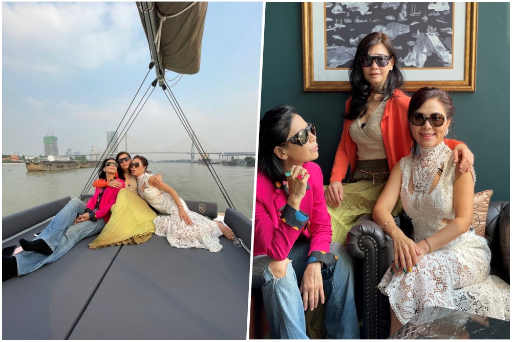 3 สาวเพื่อนซี้! 'เปิ้ล-แจ๊ส-แอปเปิ้ล' กอดคอล่องเรือหรู สัมผัสความสุขริมแม่น้ำเจ้าพระยา