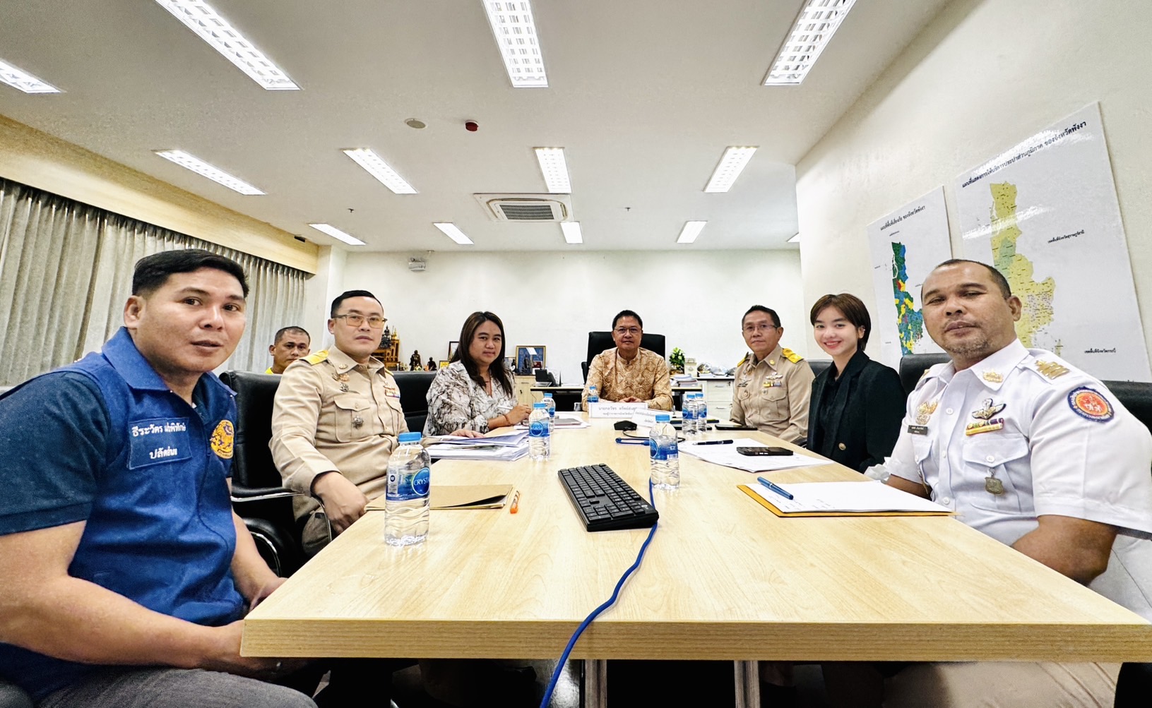 จังหวัดพังงาร่วมประชุมการชี้แจงแนวทางให้ความช่วยเหลือผู้ประสบอุทกภัยในช่วงฤดูฝน
