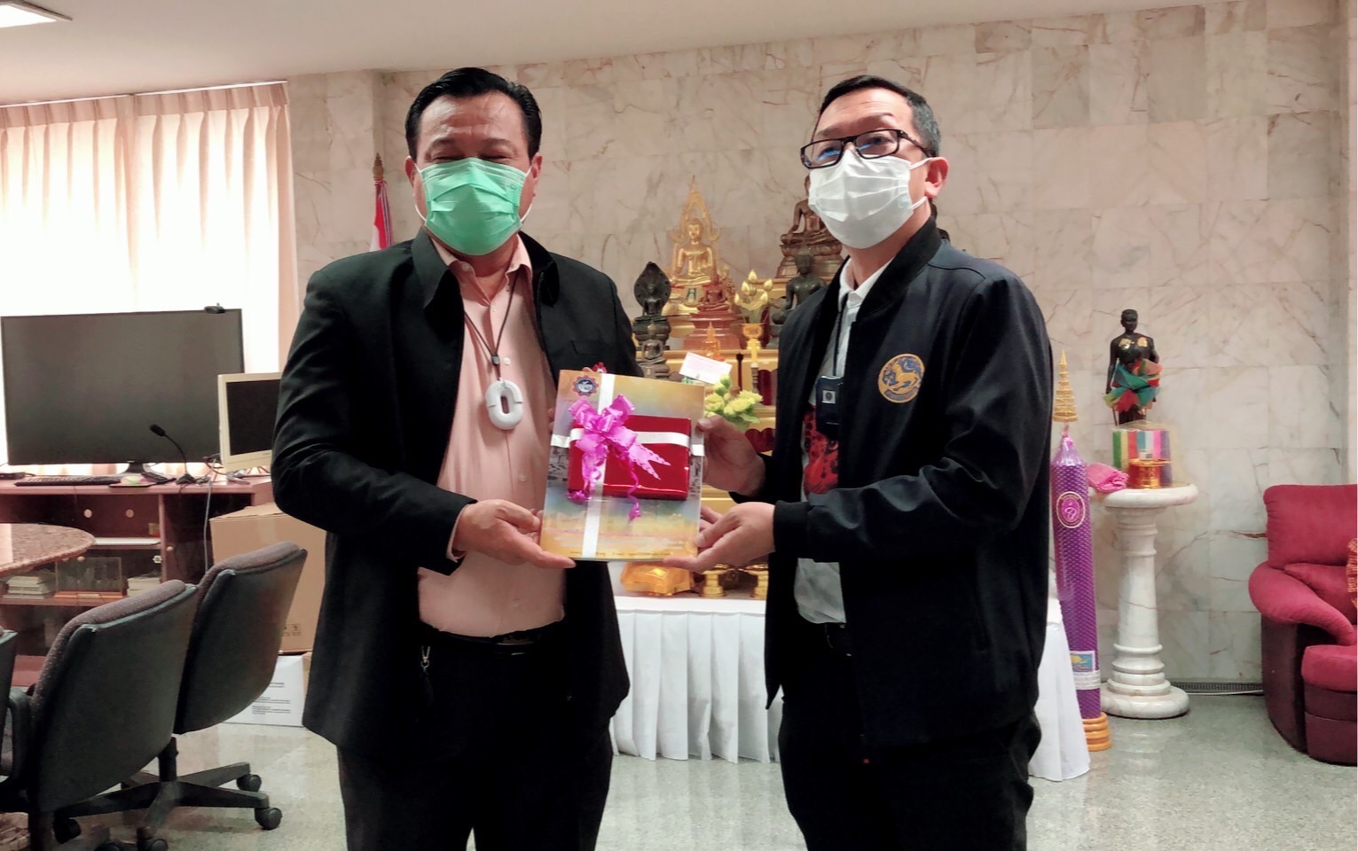 นายก สภท. เข้าสวัสดีปีใหม่ หน่วยงานรัฐในอำเภอปากช่อง