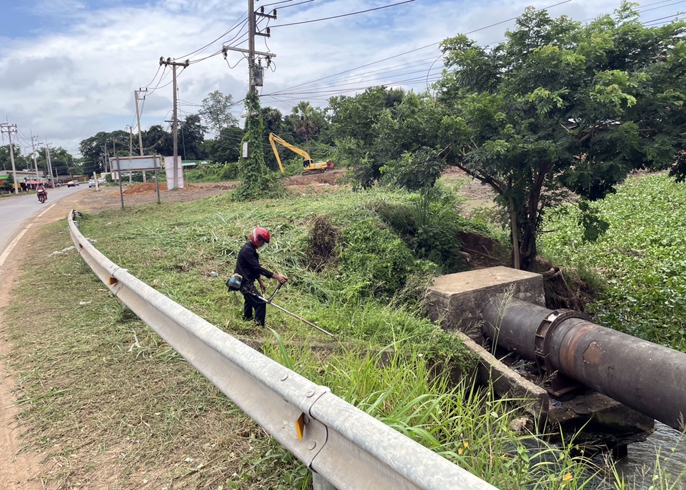โครงการส่งน้ำฯหนองหวาย ทำความสะอาด ขุดลอกลำห้วยคือ อำเภอเมืองขอนแก่น