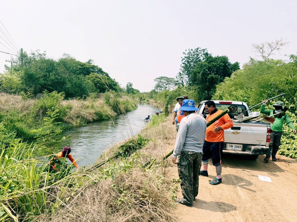 “โครงการส่งน้ำและบำรุงรักษาหนองหวาย  สชป.6  ดำเนินการกำจัดวัชพืชและสิ่งกีดขวางทางน้ำ พื้นที่ อำเภอโกสุมพิสัย จังหวัดมหาสารคาม