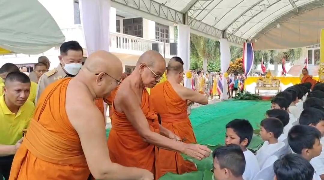 จังหวัดพังงา บรรพชาสามเณรภาคฤดูร้อน เฉลิมพระเกียรติ