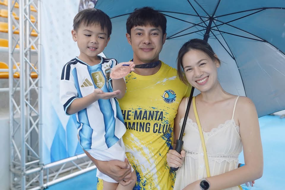 'แมน การิน' ซุ่มเงียบลงแข่งว่ายน้ำ คว้าอันดับ 3 ระดับประเทศ กำลังใจเต็มเปี่ยมจากครอบครัว ตั้งเป้าเป็น Inspiration ให้ลูก