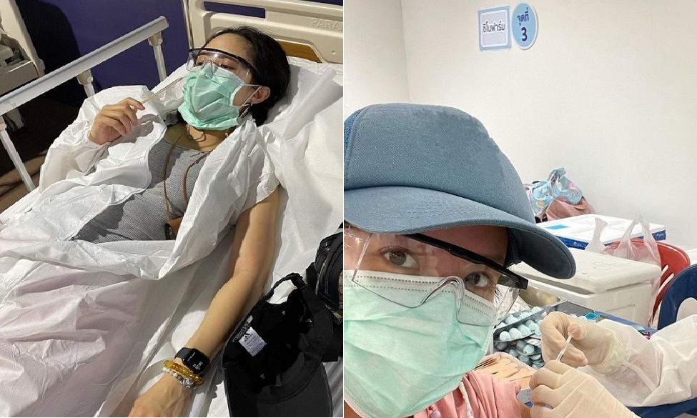 'น้ำชา ชีรณัฐ' รับวัคซีนเข็ม 2 ถึงกับเป็นลม แนะพักผ่อนให้เพียงพอ-ห้ามเครียด  