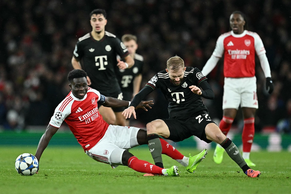 "อาร์เซน่อล" เปิดรังอัด "บาเยิร์น" 3-1 ฟุตบอลยูฟ่า แชมเปี้ยนส์ลีก