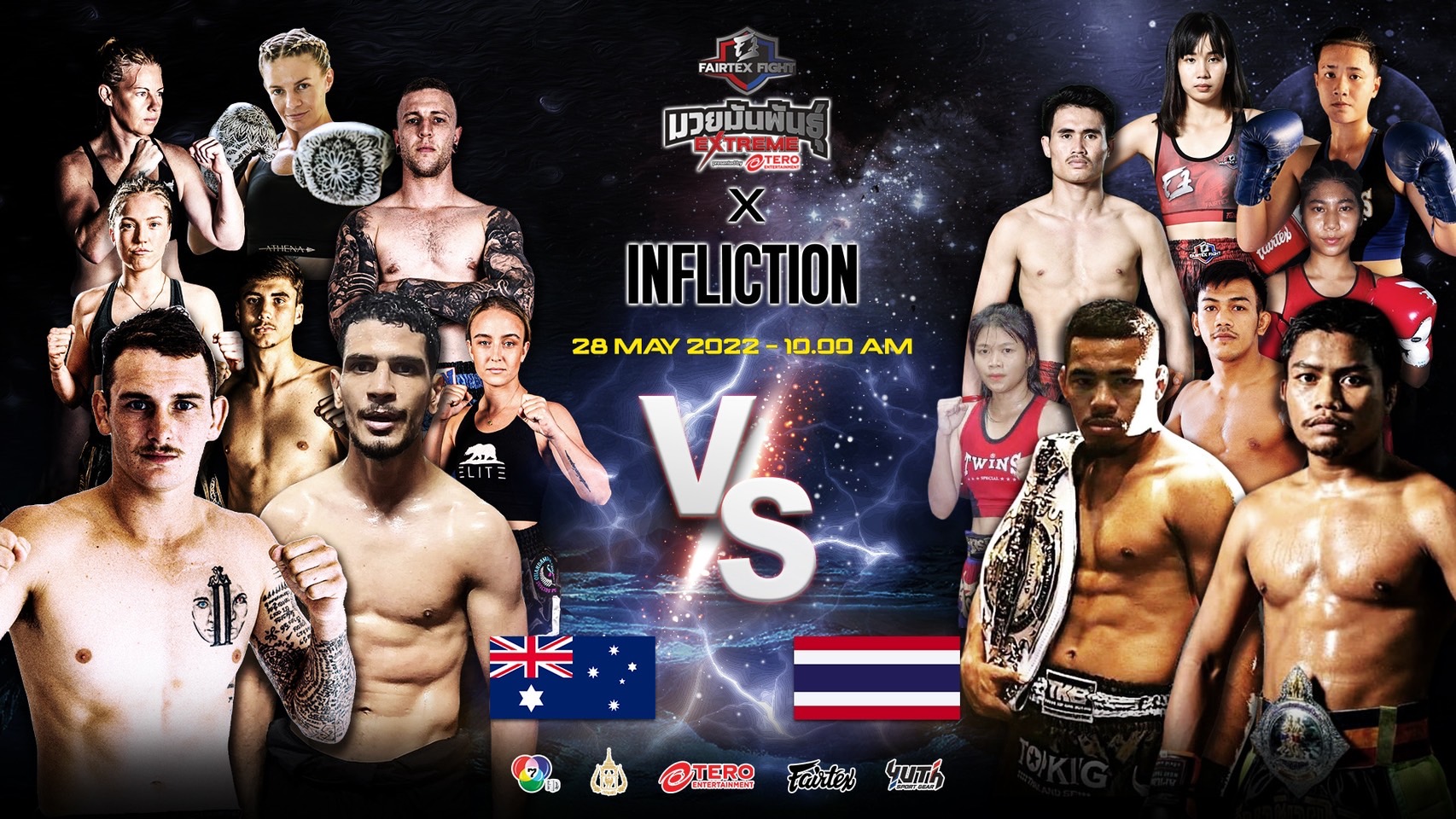 เปิดศึก ไทย ซัด ออสเตรเลีย  "Fairtex Fight X Infliction"  "เปรม" เดินหน้าดันมวยไทยสู่ตลาดโลก 
