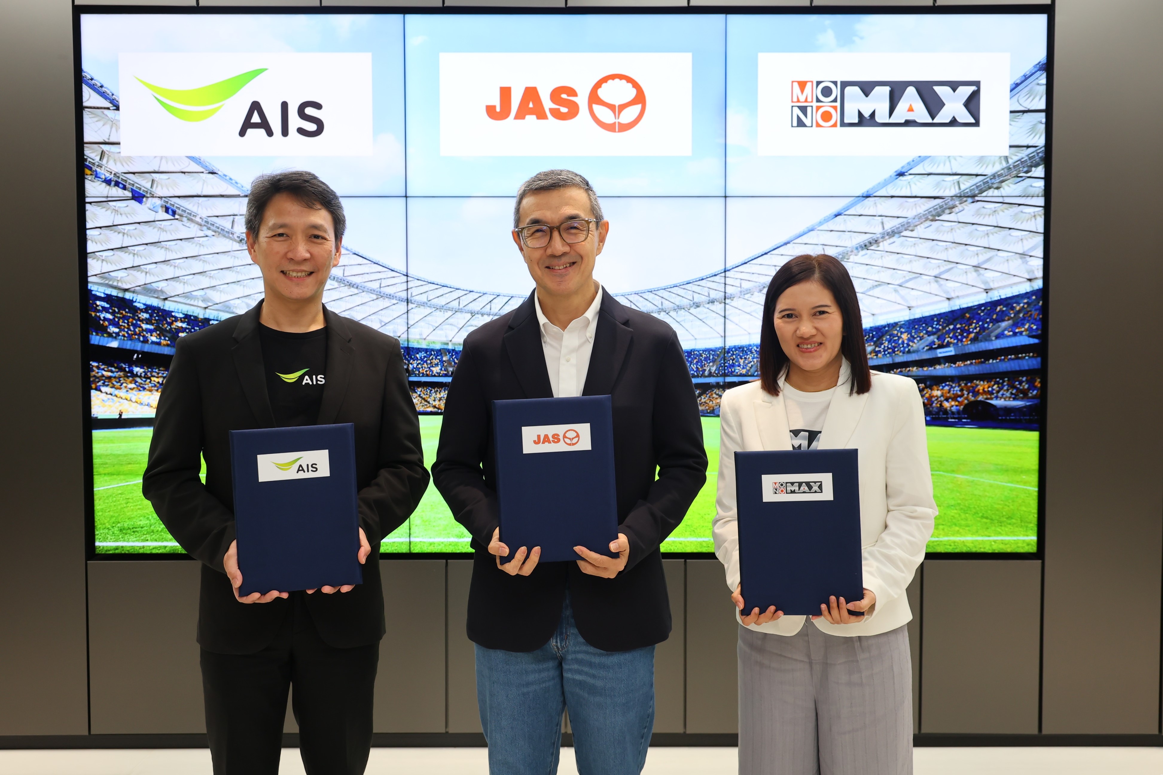 "JAS" จับมือ "AIS" ดึงคอนเทนต์ลีกฟุตบอลระดับโลก ถึงแฟนบอลไทย ผ่านแพลตฟอร์ม “AIS PLAY” และ “Monomax”