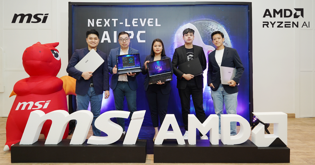 MSI ก้าวสู่ยุคใหม่ Next-Level AI PC พร้อมเปิดตัวโน้ตบุ๊กขุมพลัง AI จาก AMD Ryzen™ AI 300 Series 