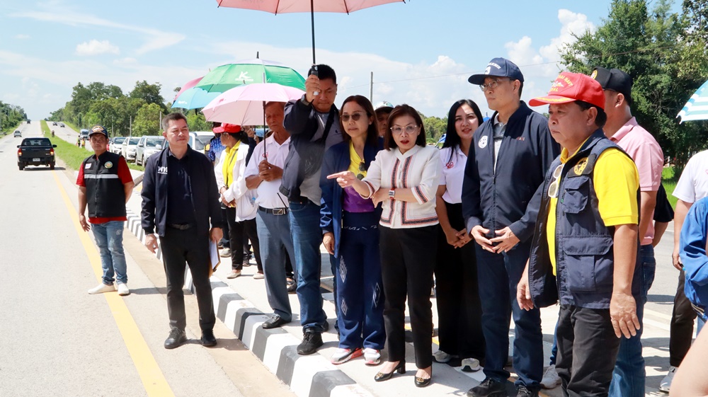 "มนพร" ลุยแก้ยูเทิร์นไกล พัฒนาถนนเสี่ยงเป็นถนนสายบุญ ขยาย 4 เลน อ.ธาตุพนม-นาแก